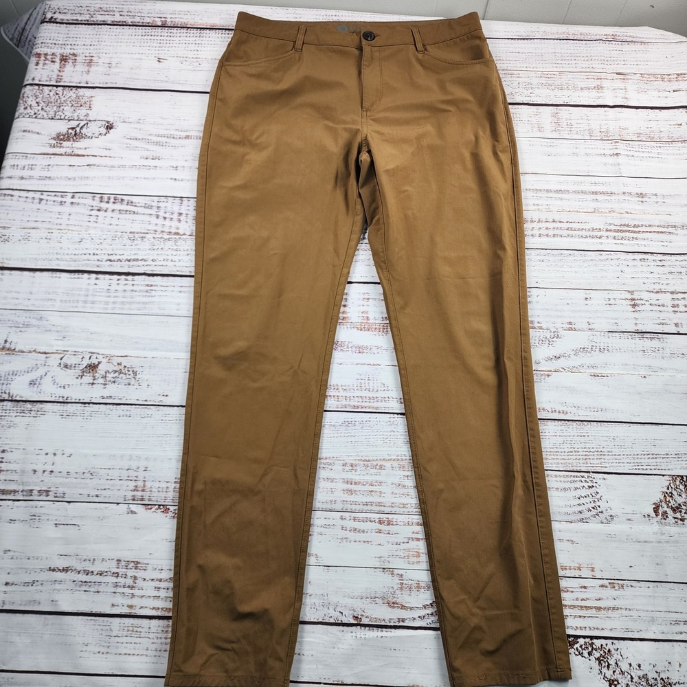 Vuori Meta Pant Mens 36 Tan Khaki 5 Pocket Stretch V430-L